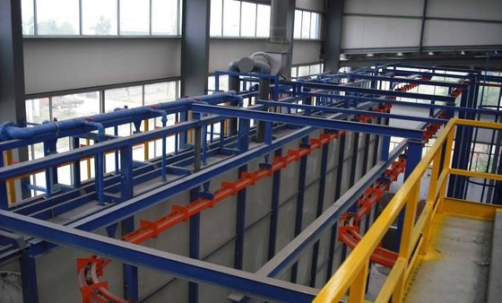 الجودة  Horizontal Automatic Powder Coating Line Equipment 380V Spraying مصنع