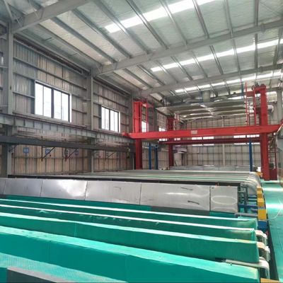 سعر جيد الطول 6500mm خط الأفقي شبه الأوتوماتيكي للأنوديز 900 طن / شهر متصل