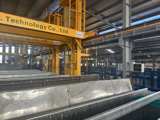 سعر جيد نظام ناقل سلسلة ناقل خط إنتاج المضخات مع 180 Plusmn 20g / l الحرة الحمض الكبريتيك محايدة متصل