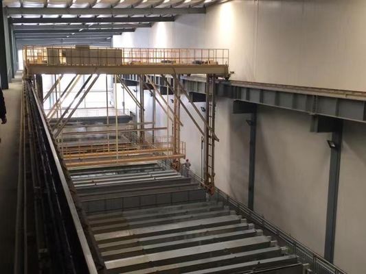 خط الأنودة العمودي الآلي مع نظام الأرفف Manaul