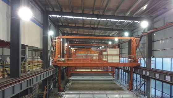 خط الأنودة العمودي الآلي مع نظام الأرفف Manaul