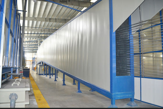 رش خط طلاء المسحوق العمودي أوتوماتيكيًا بمعدل 1200 طن / شهر