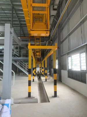 طريقة معالجة نظام خط الأنودة الأفقي بطريقة الأرفف اليدوية