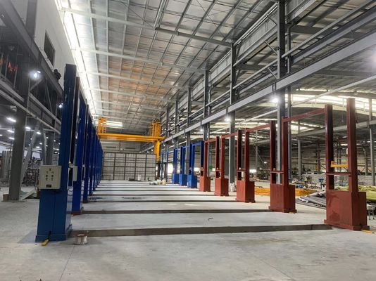 طريقة معالجة نظام خط الأنودة الأفقي بطريقة الأرفف اليدوية