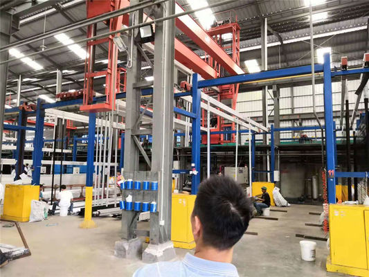 خط الأنودة الآلي بالطاقة يعالج خط الأنودة الأفقي