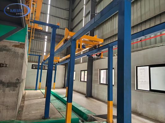 Customized Design Horizontal Anodizing Line Equipment for Construction Aluminum Profiles Compatible with Max. Workpiece Size 8500